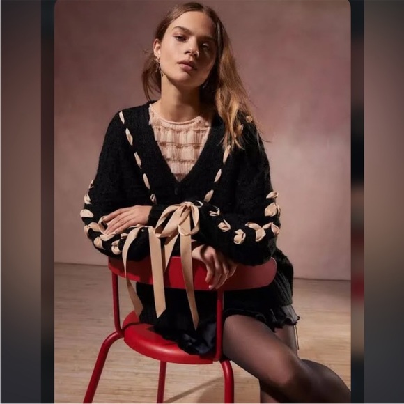 Last price drop⬇️PRICE FIRM➡️ NWT FOR LOVE & LEMONS LIBERTY CARDIGAN - M - Picture 6 of 13